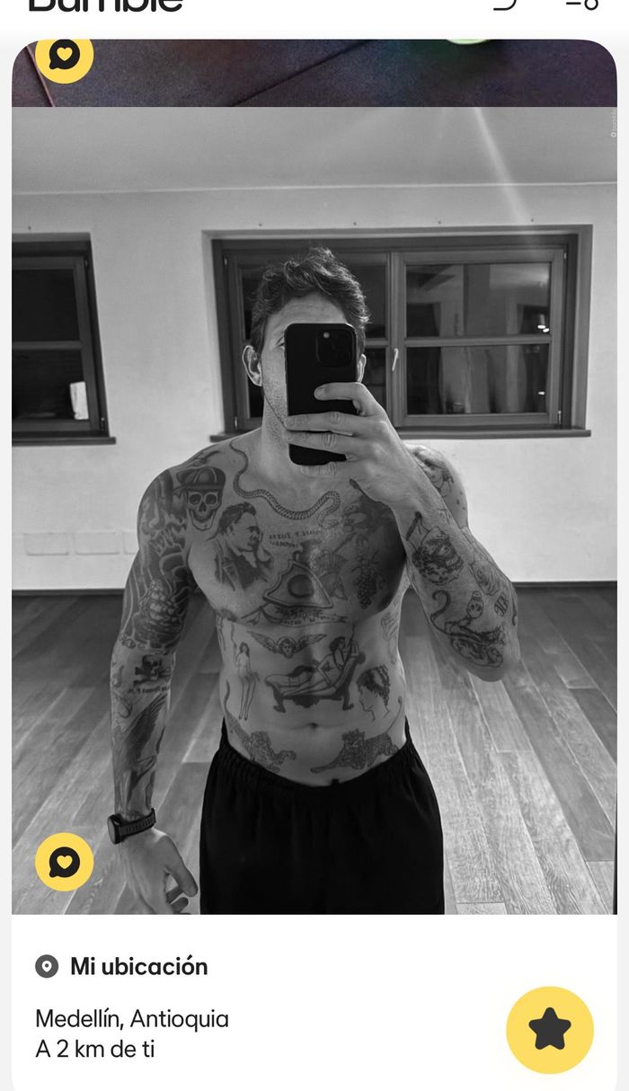Perfil real de Bumble.